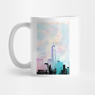 Lower Manhattan (Watercolor) Mug